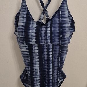 Prana Navy and White Swimsuit- BNWT!